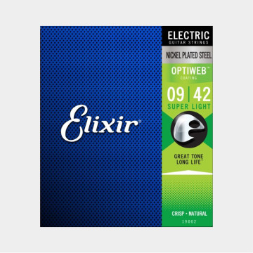 Elixir Optiweb Electric Nickel  (09-42)