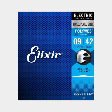 Elixir Polyweb  Electric Nickel  (09-42)